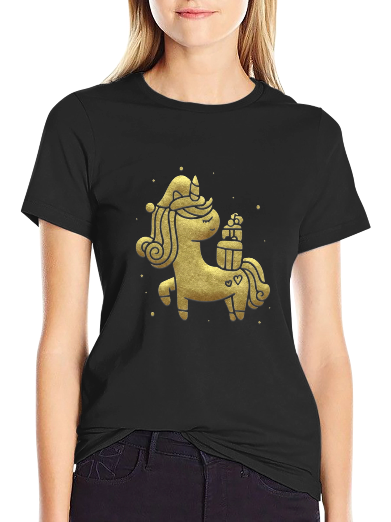 Festive Unicorn Graphic Tee