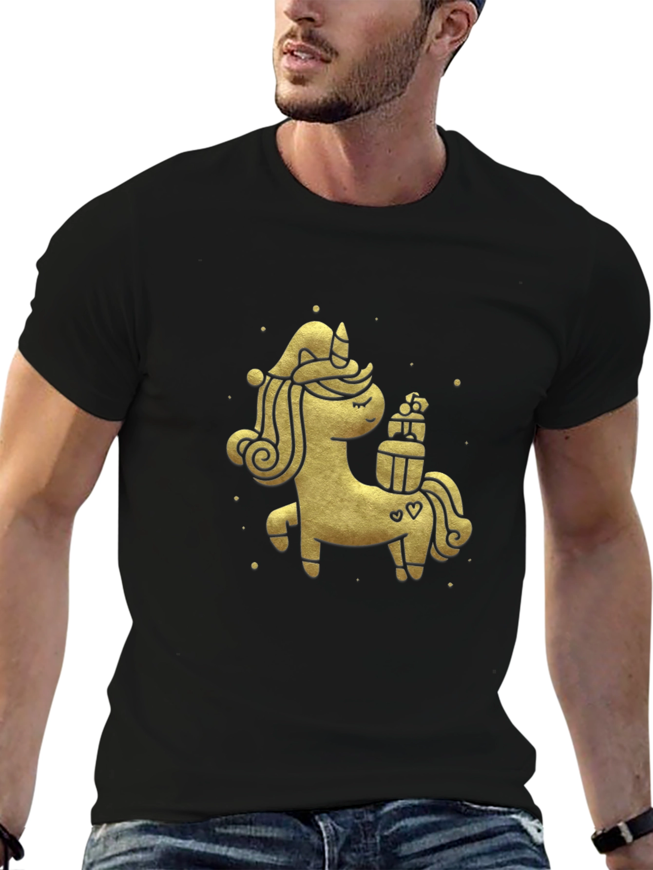 Festive Unicorn Graphic Tee
