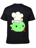 Chef Dino T-Shirt - Funny Cartoon Tee