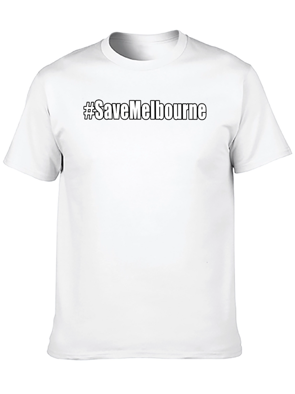 #SaveMelbourne Black Graphic T-Shirt