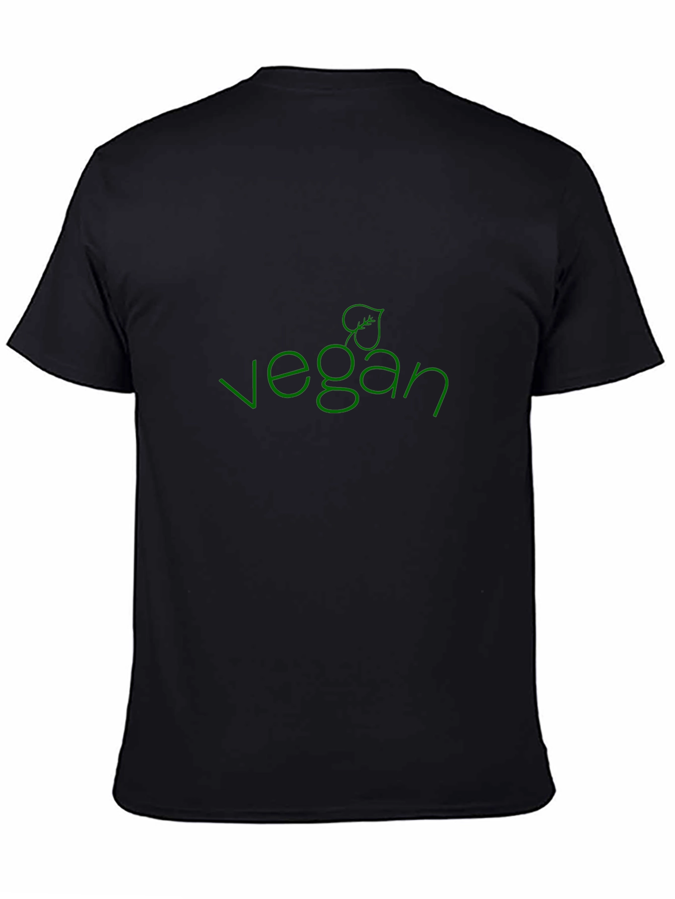 Vegan T-Shirt - Green Leaf Design