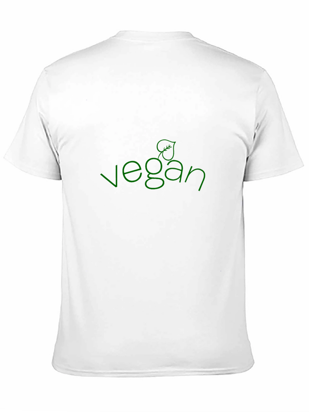 Vegan T-Shirt - Green Leaf Design
