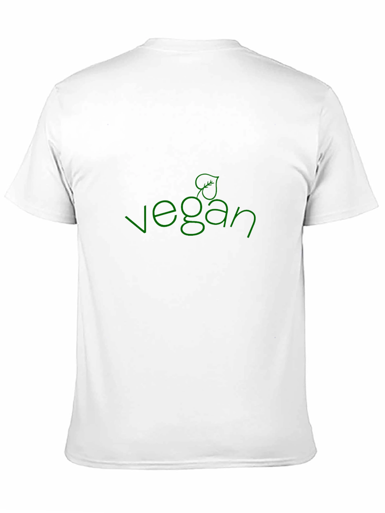 Vegan T-Shirt - Green Leaf Design
