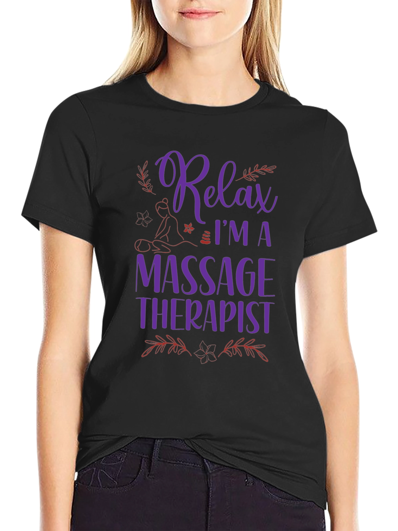 Relax Massage Therapist Graphic T-Shirt
