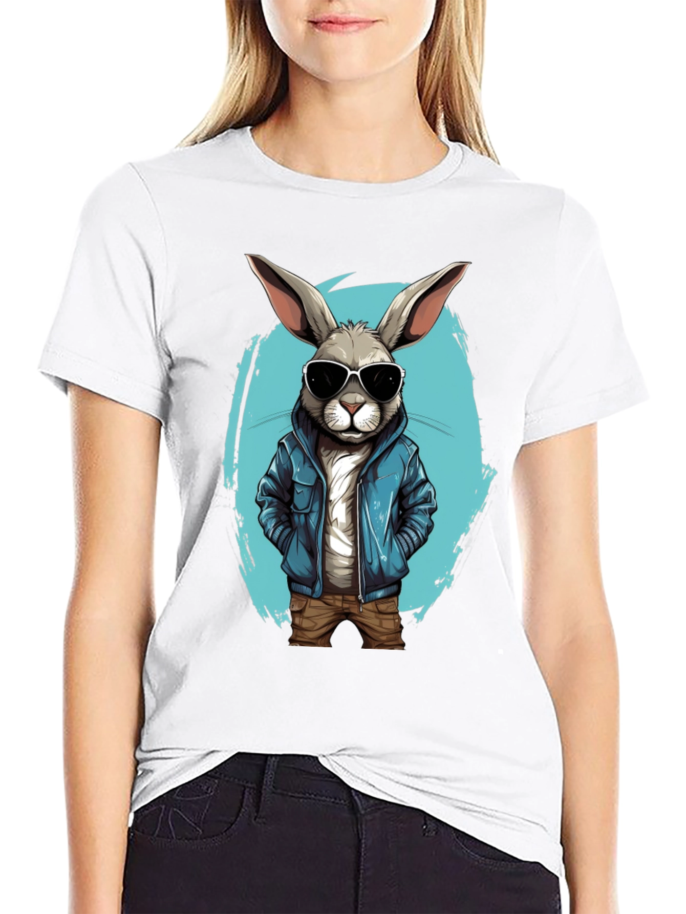 Cool Rabbit Graphic Tee