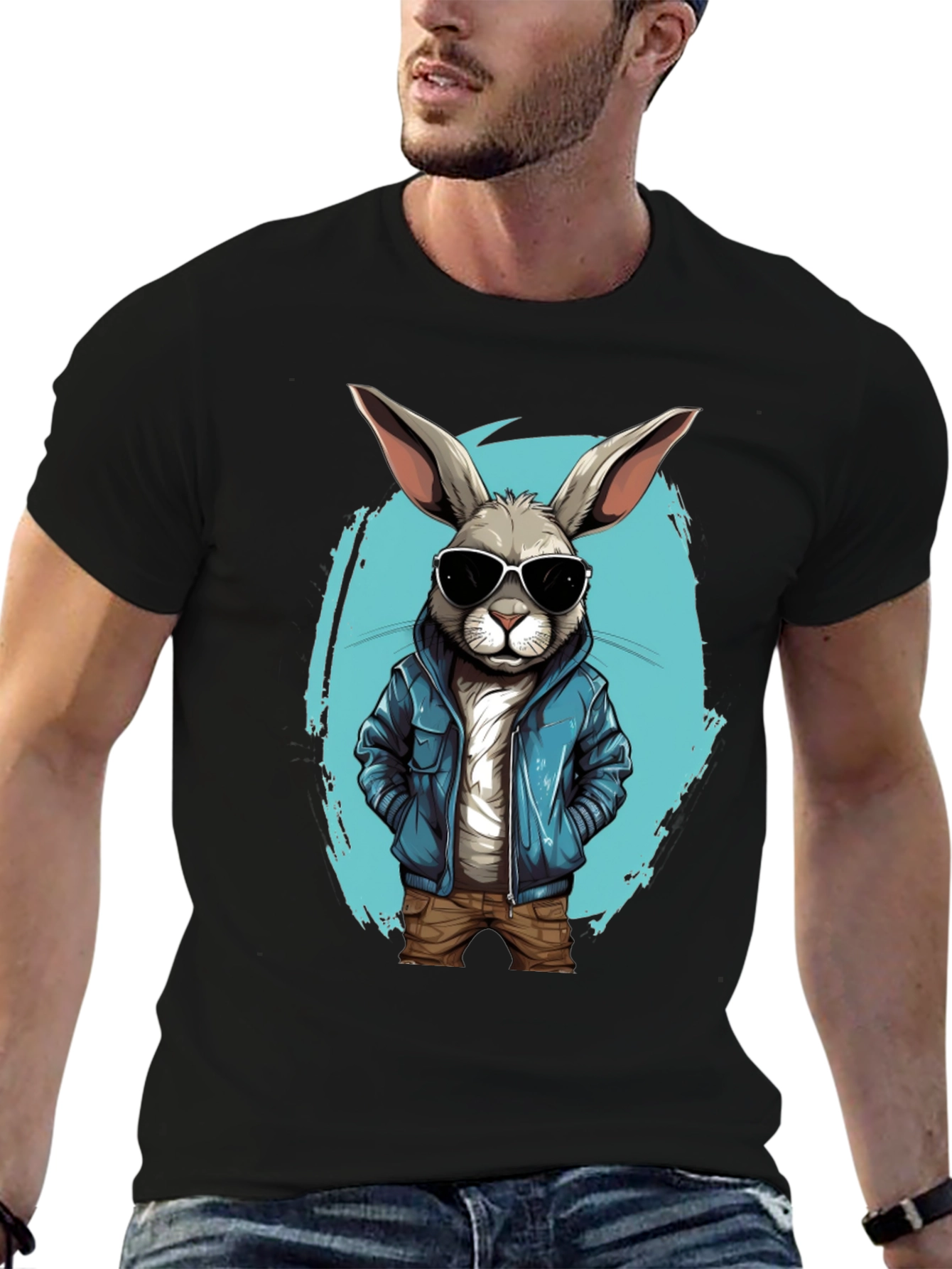 Cool Rabbit Graphic Tee