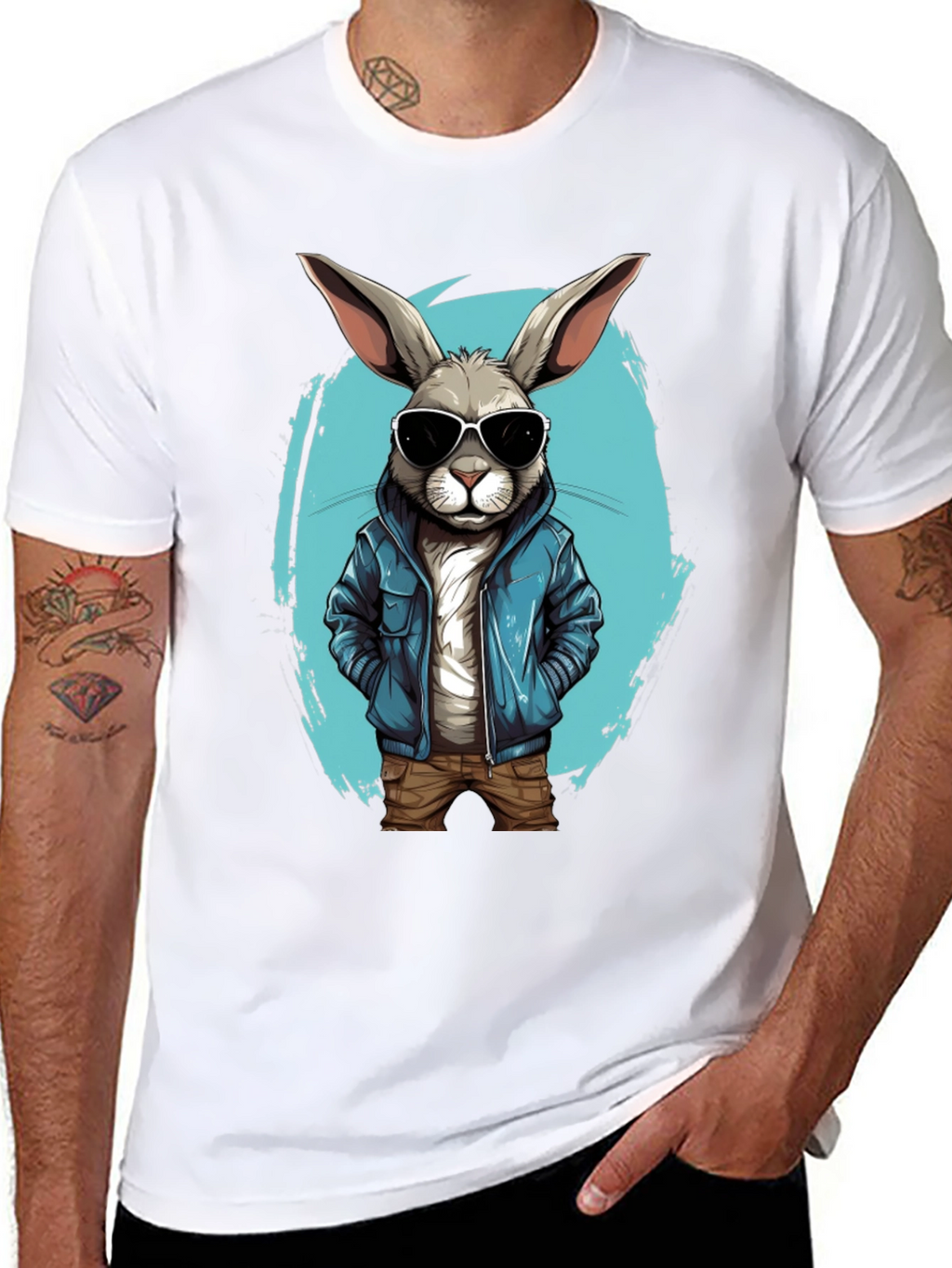 Cool Rabbit Graphic Tee