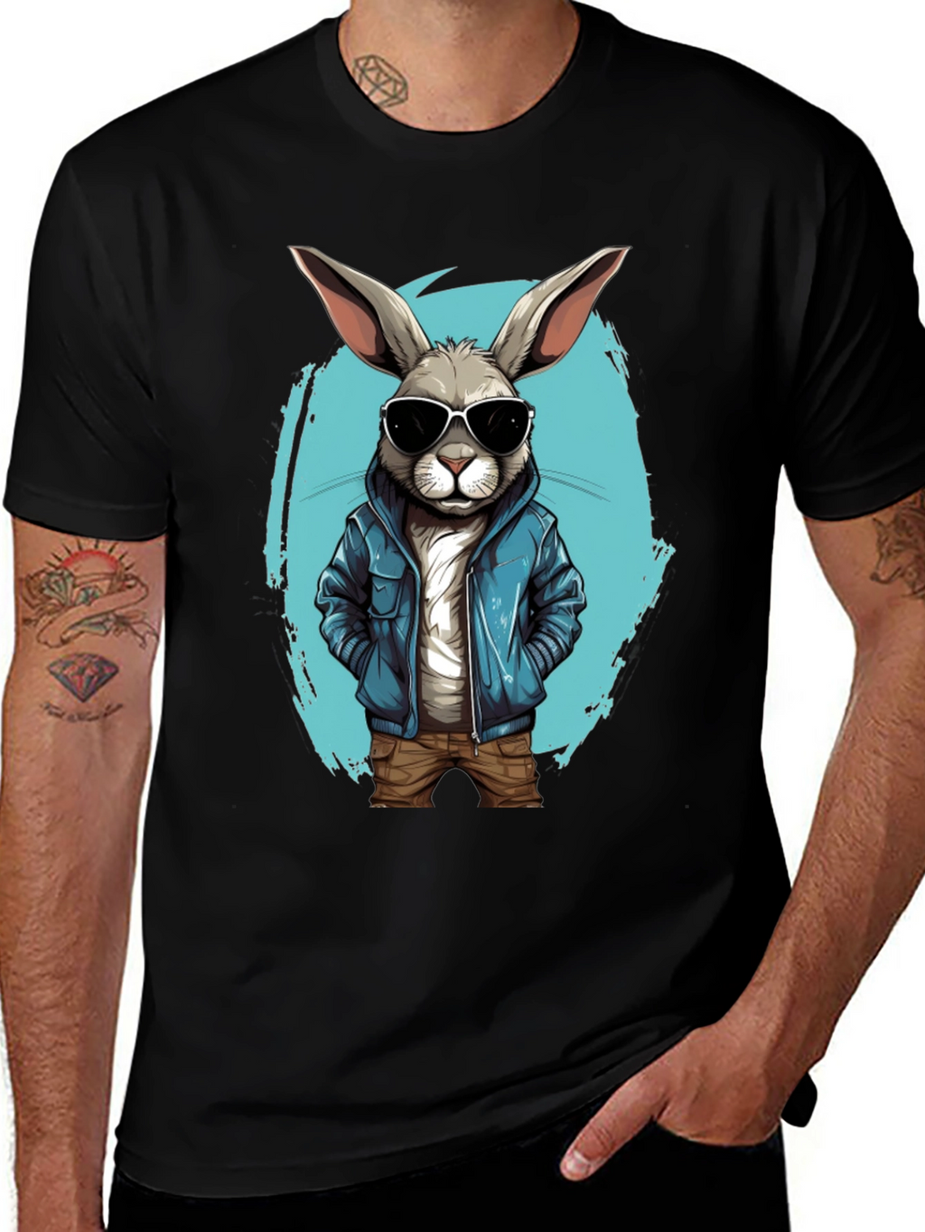 Cool Rabbit Graphic Tee