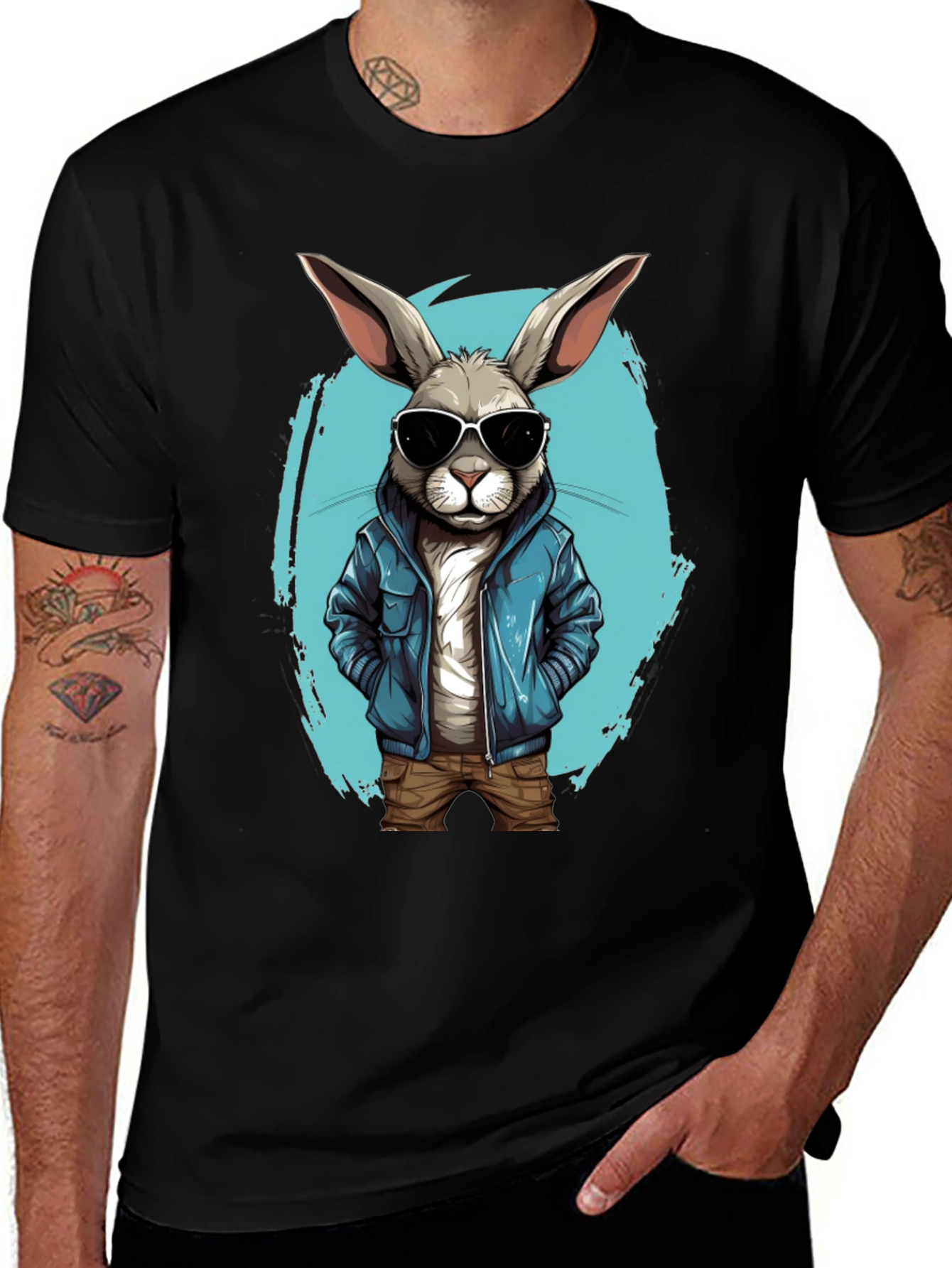 Cool Rabbit Graphic Tee