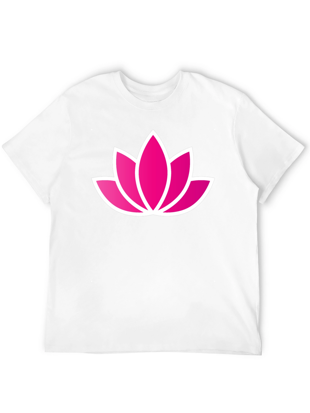 Lotus Flower Graphic Black T-Shirt