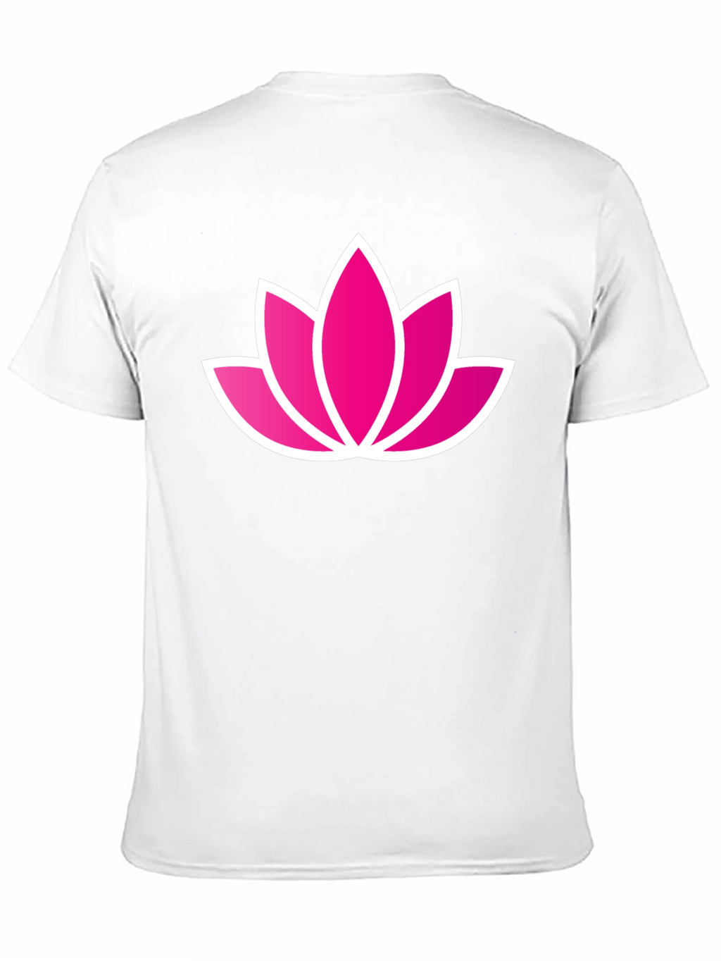 Lotus Flower Graphic Black T-Shirt