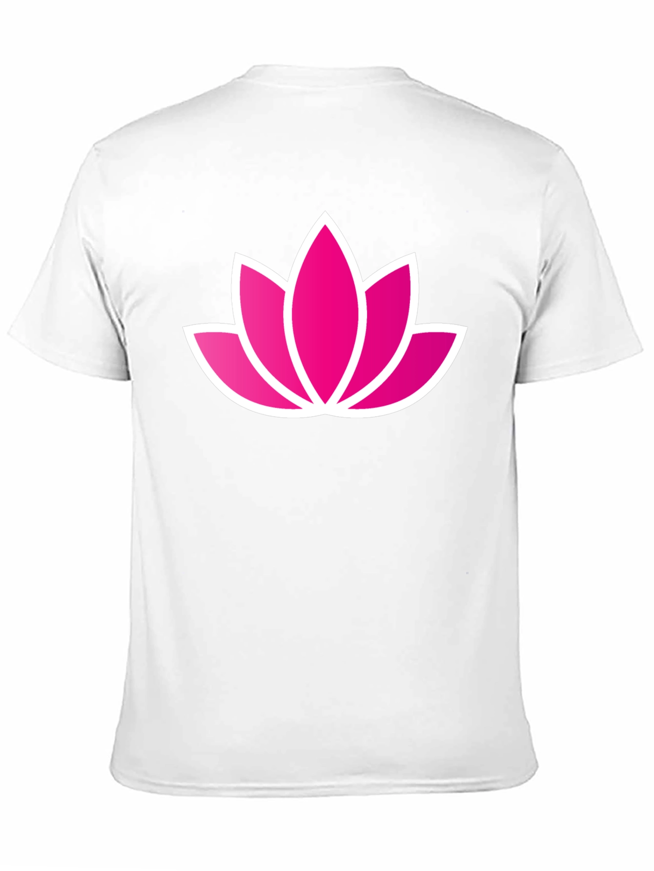 Lotus Flower Graphic Black T-Shirt