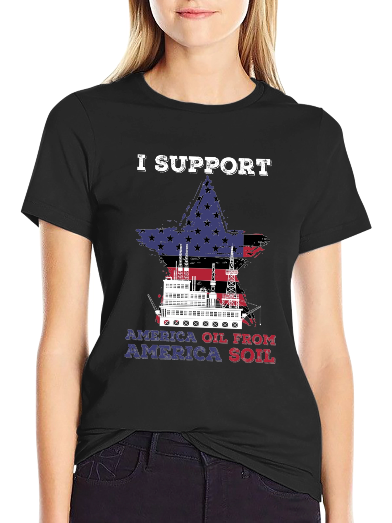 I Support America Oil T-Shirt