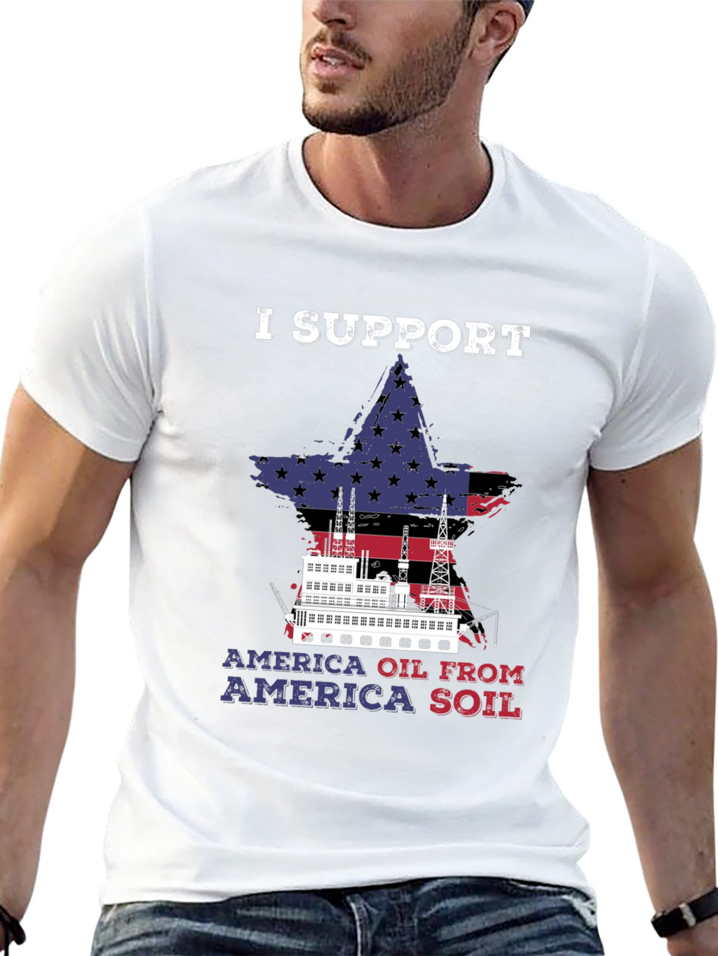 I Support America Oil T-Shirt
