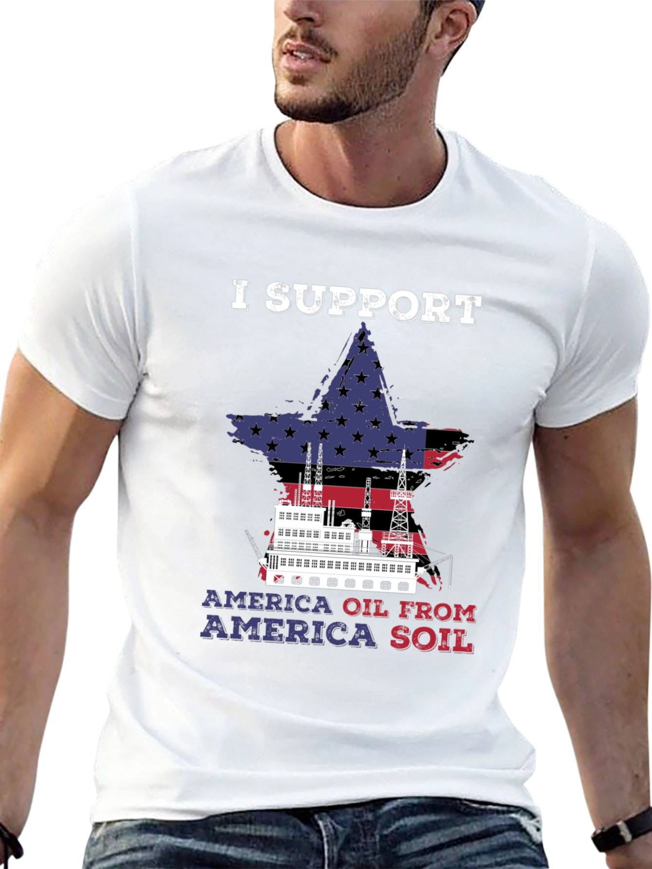 I Support America Oil T-Shirt