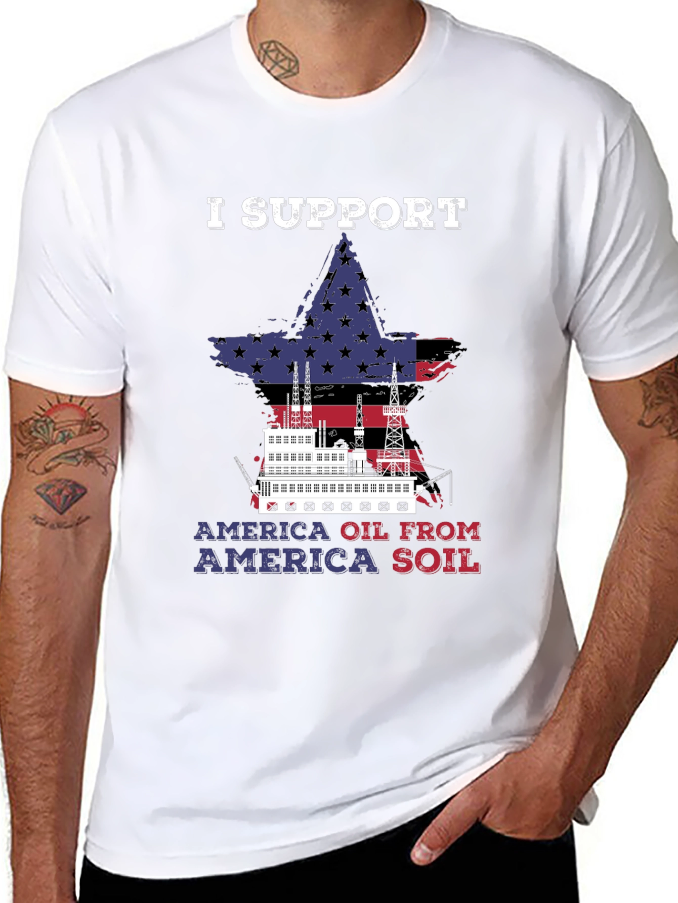 I Support America Oil T-Shirt
