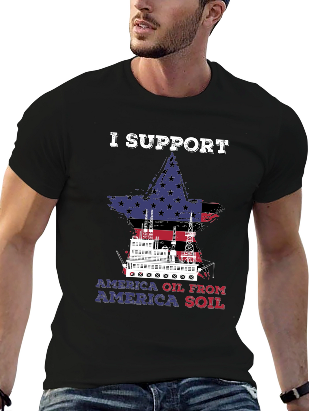 I Support America Oil T-Shirt