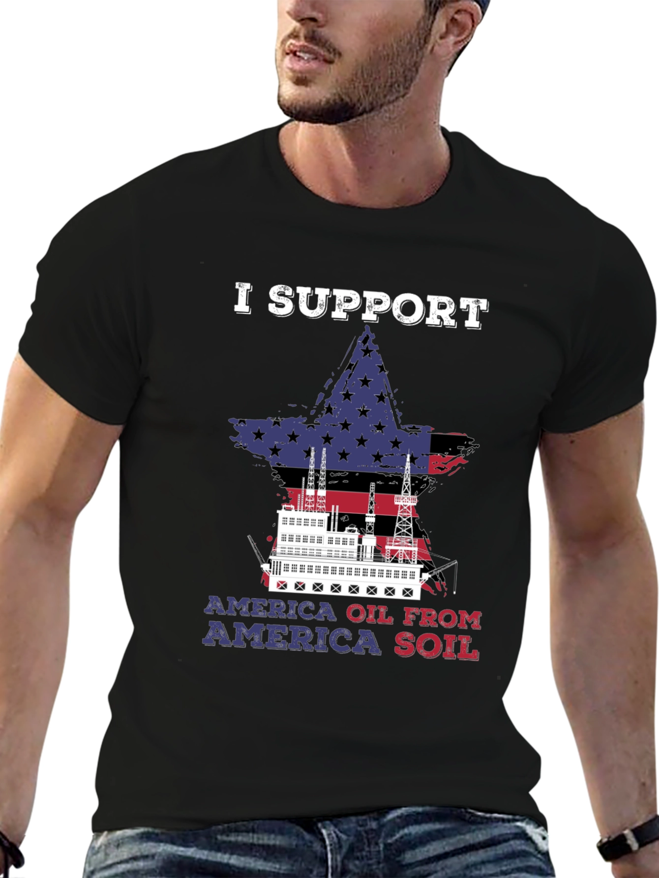 I Support America Oil T-Shirt