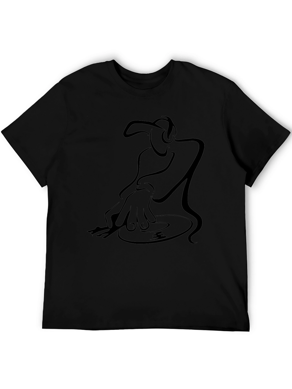 DJ Graphic Black T-Shirt - Turntable Design