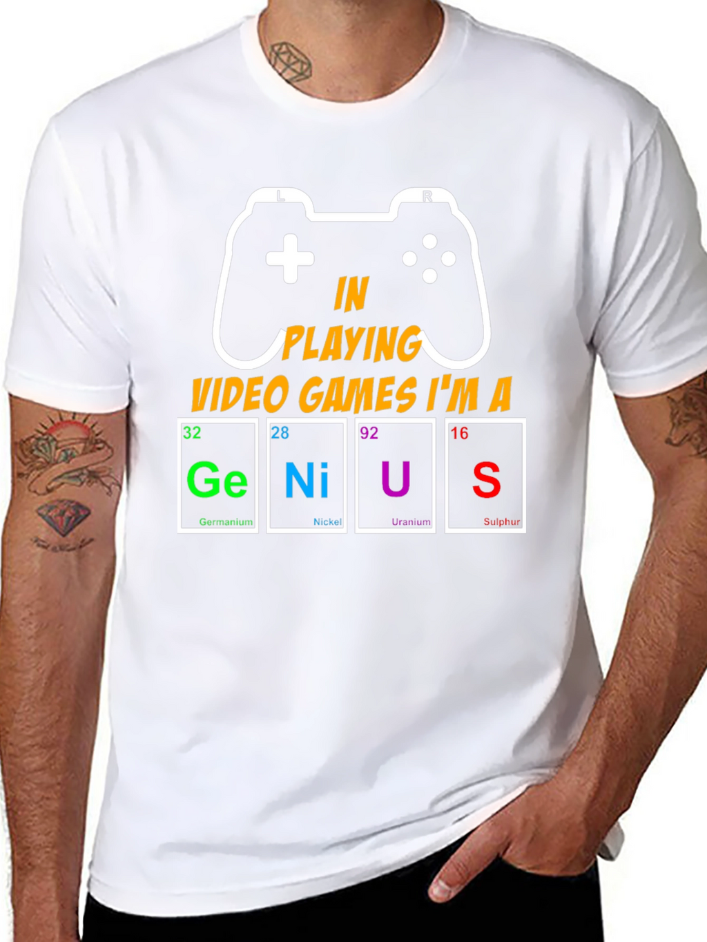 Gamer Genius T-Shirt - Video Game Apparel