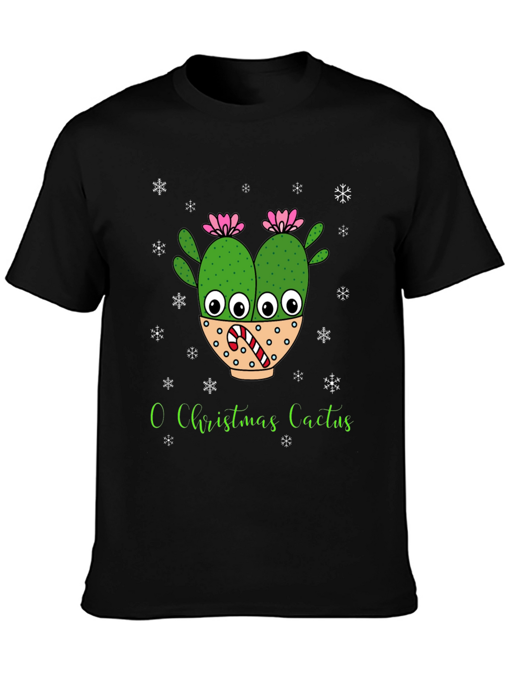 O Christmas Cactus T-Shirt Holiday Tee