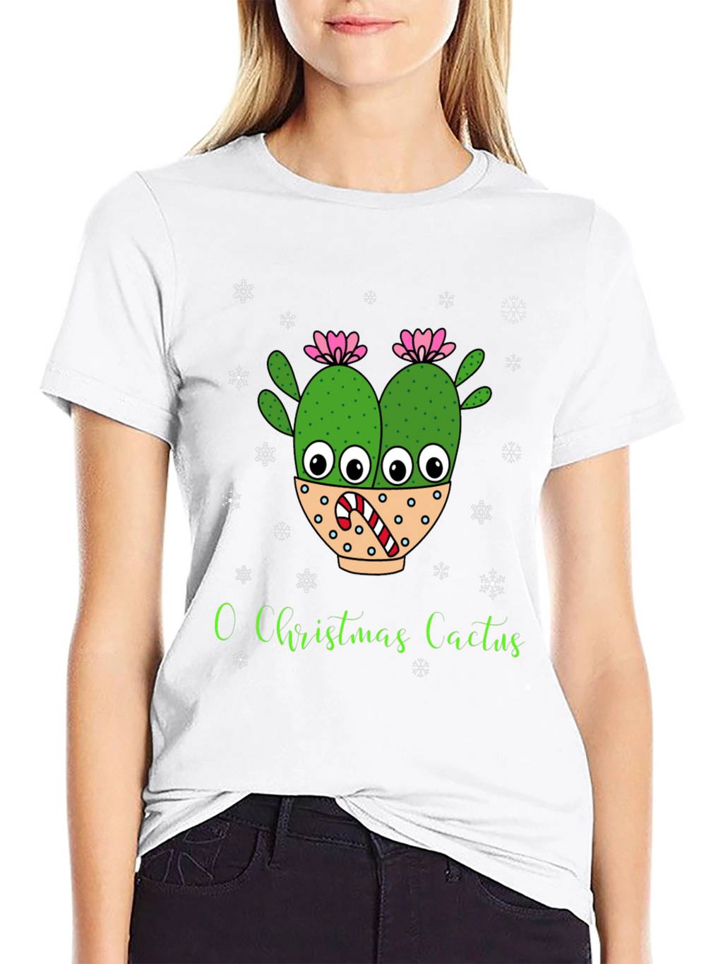 O Christmas Cactus T-Shirt Holiday Tee