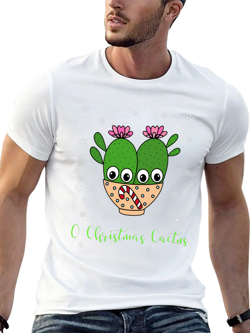 O Christmas Cactus T-Shirt Holiday Tee