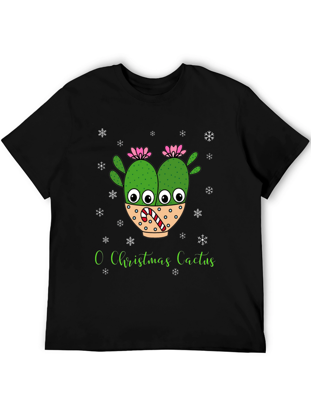O Christmas Cactus T-Shirt Holiday Tee