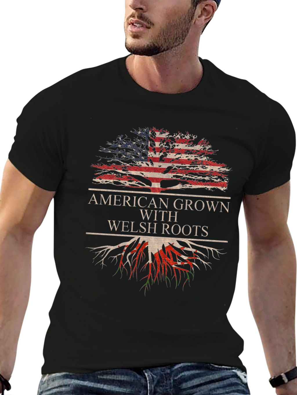 American Grown with Welsh Roots T-Shirt