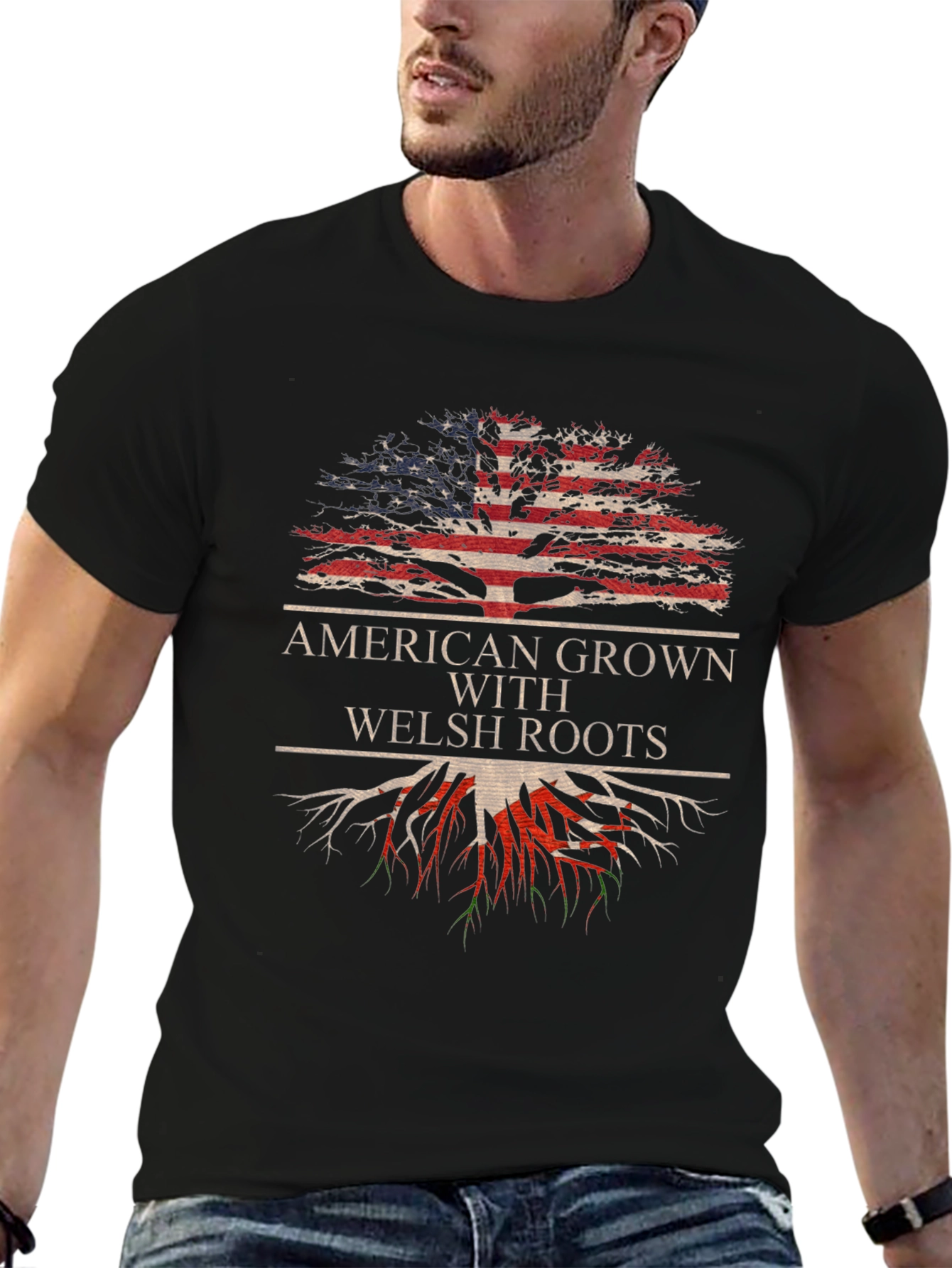 American Grown with Welsh Roots T-Shirt