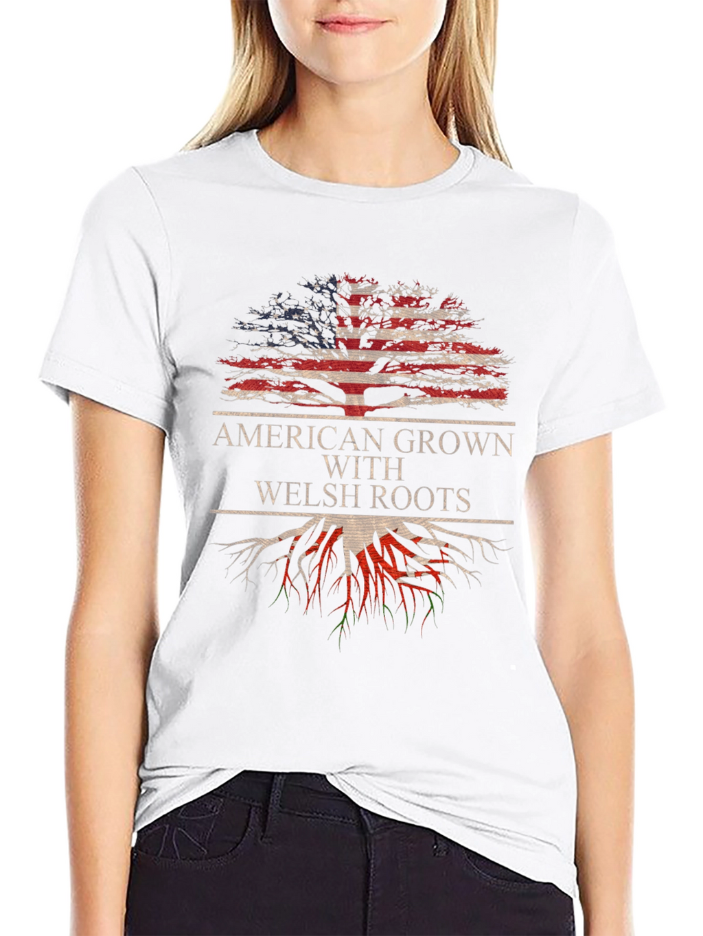 American Grown with Welsh Roots T-Shirt