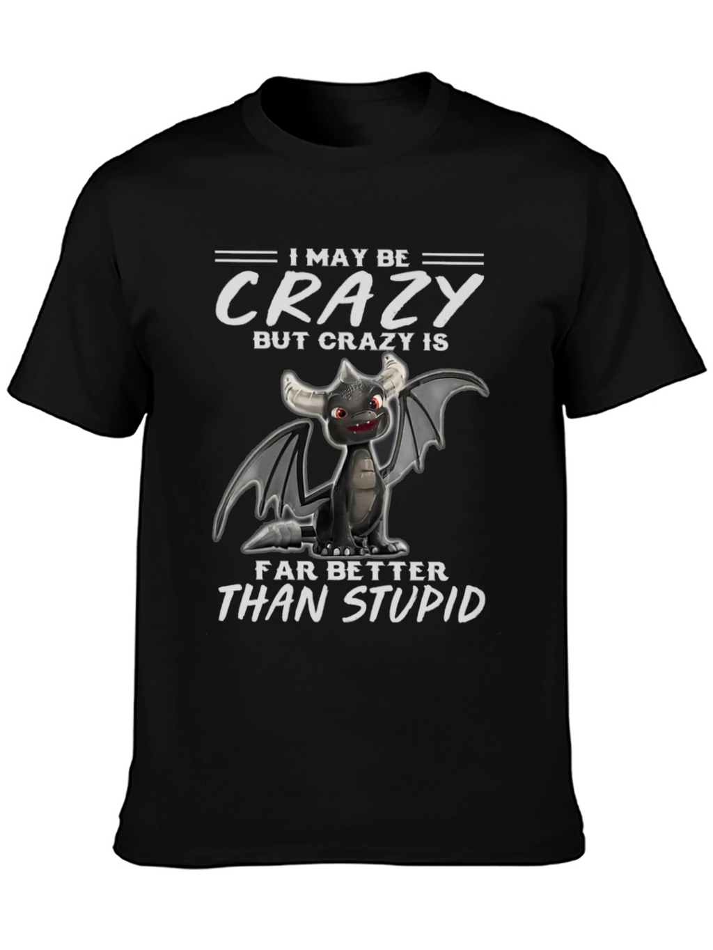Crazy Dragon Graphic T-Shirt