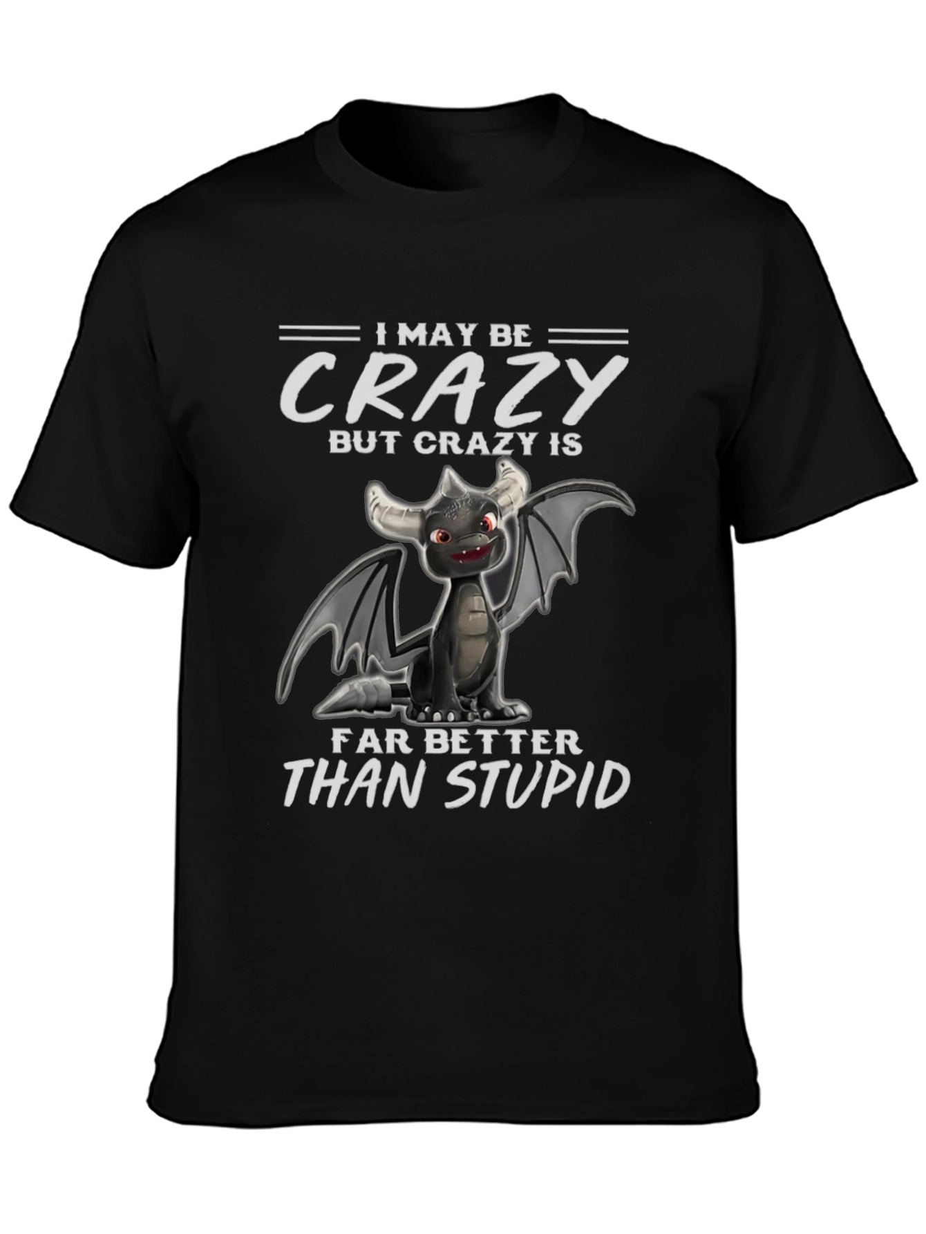 Crazy Dragon Graphic T-Shirt