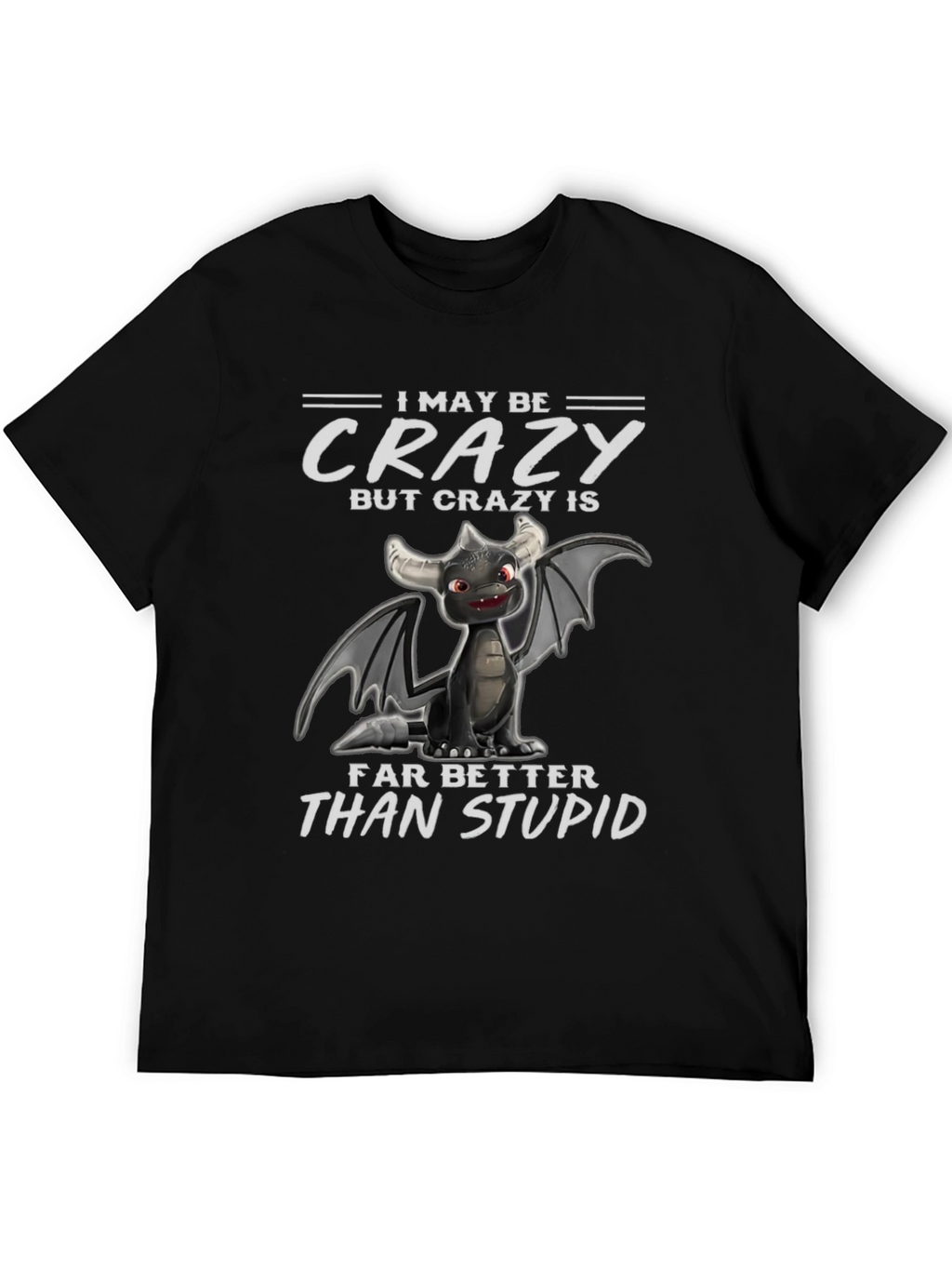 Crazy Dragon Graphic T-Shirt