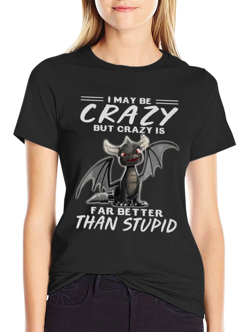 Crazy Dragon Graphic T-Shirt