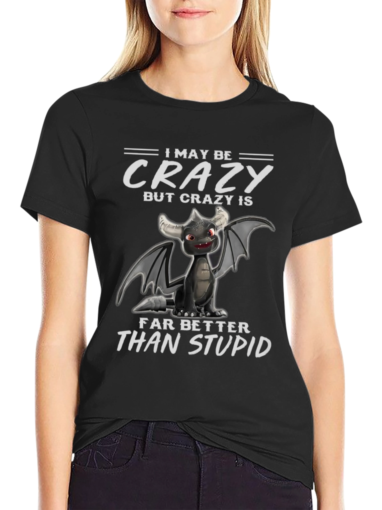 Crazy Dragon Graphic T-Shirt