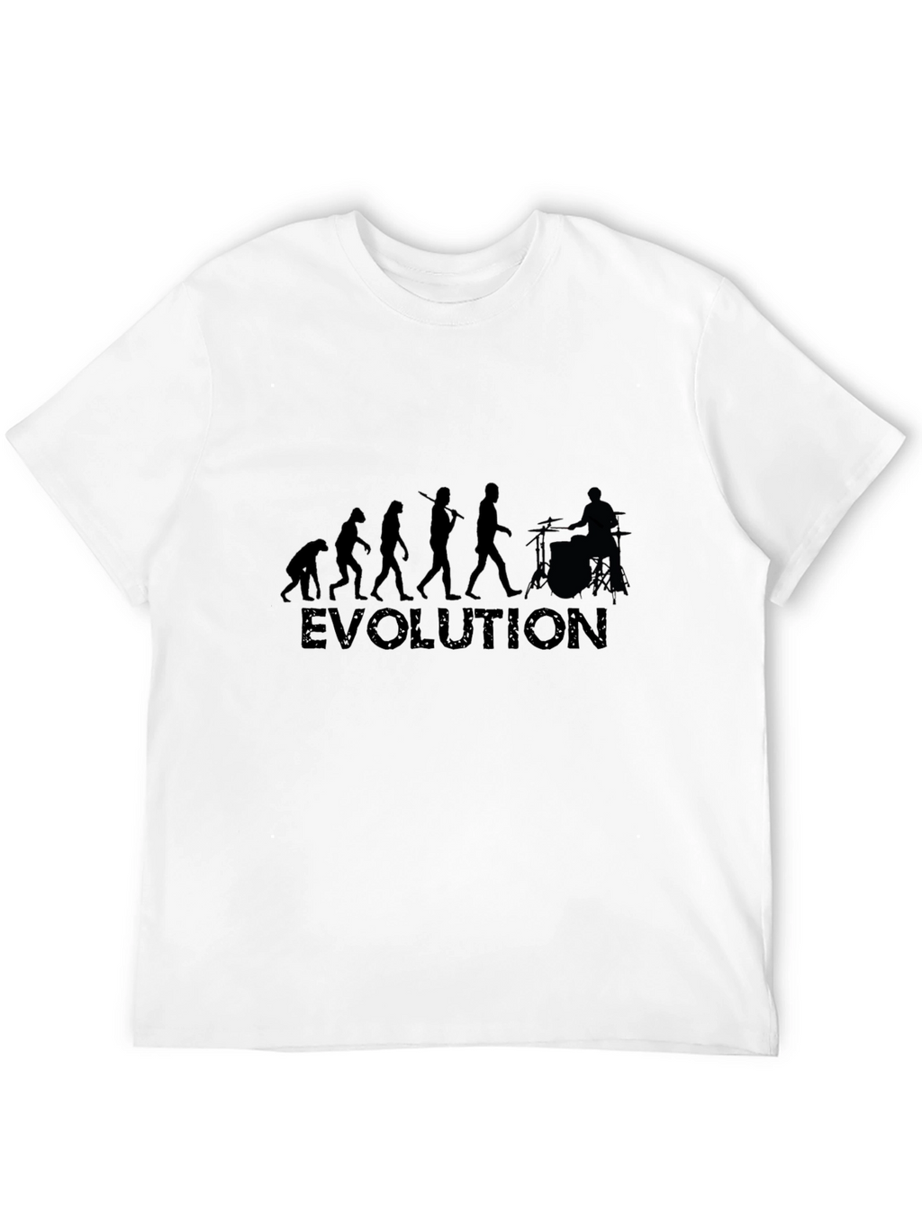 Evolution Drummer Tee - Black Cotton