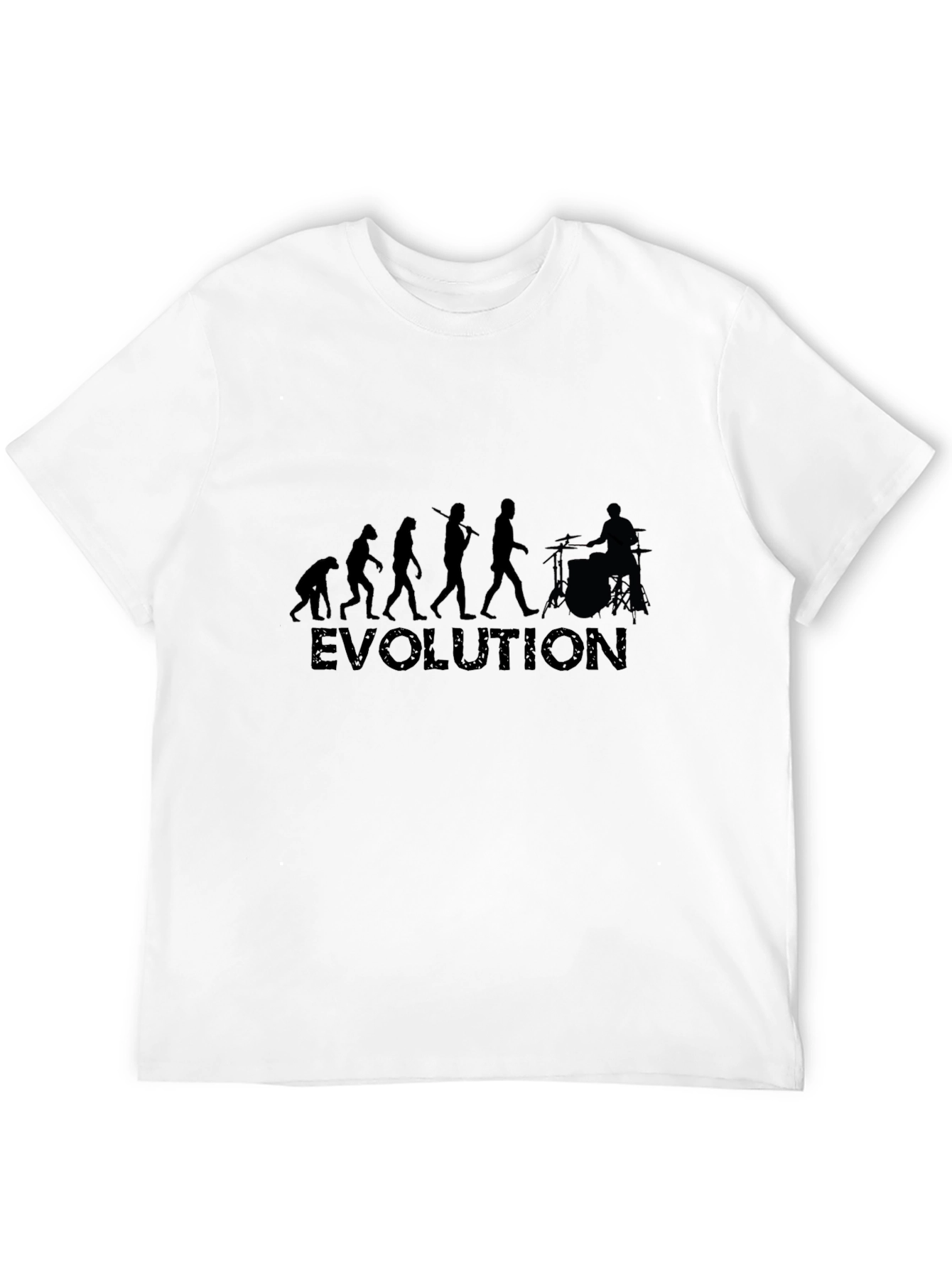 Evolution Drummer Tee - Black Cotton