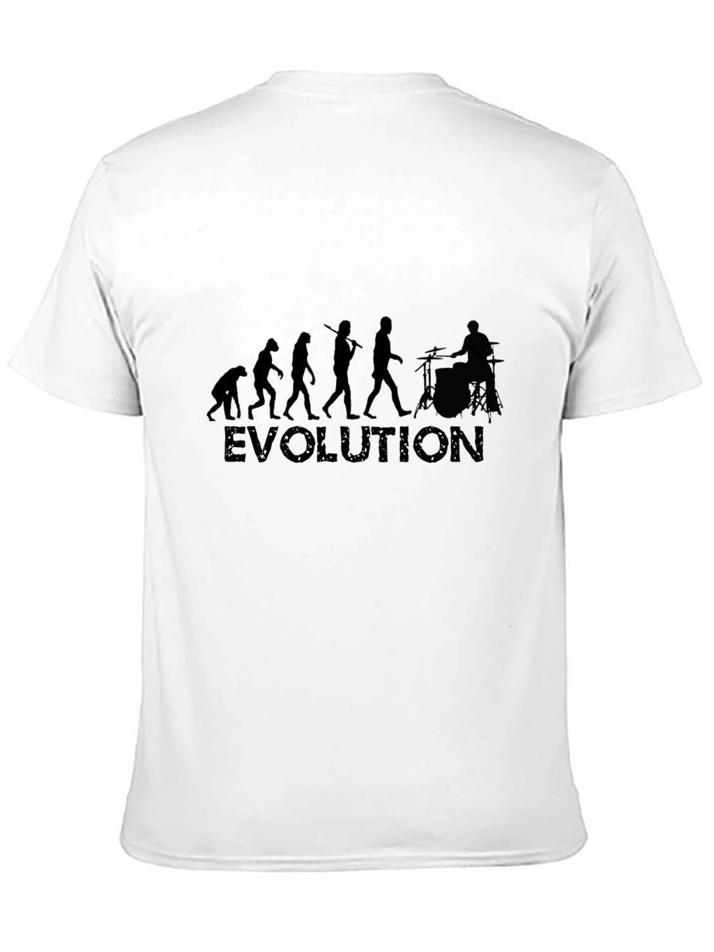 Evolution Drummer Tee - Black Cotton