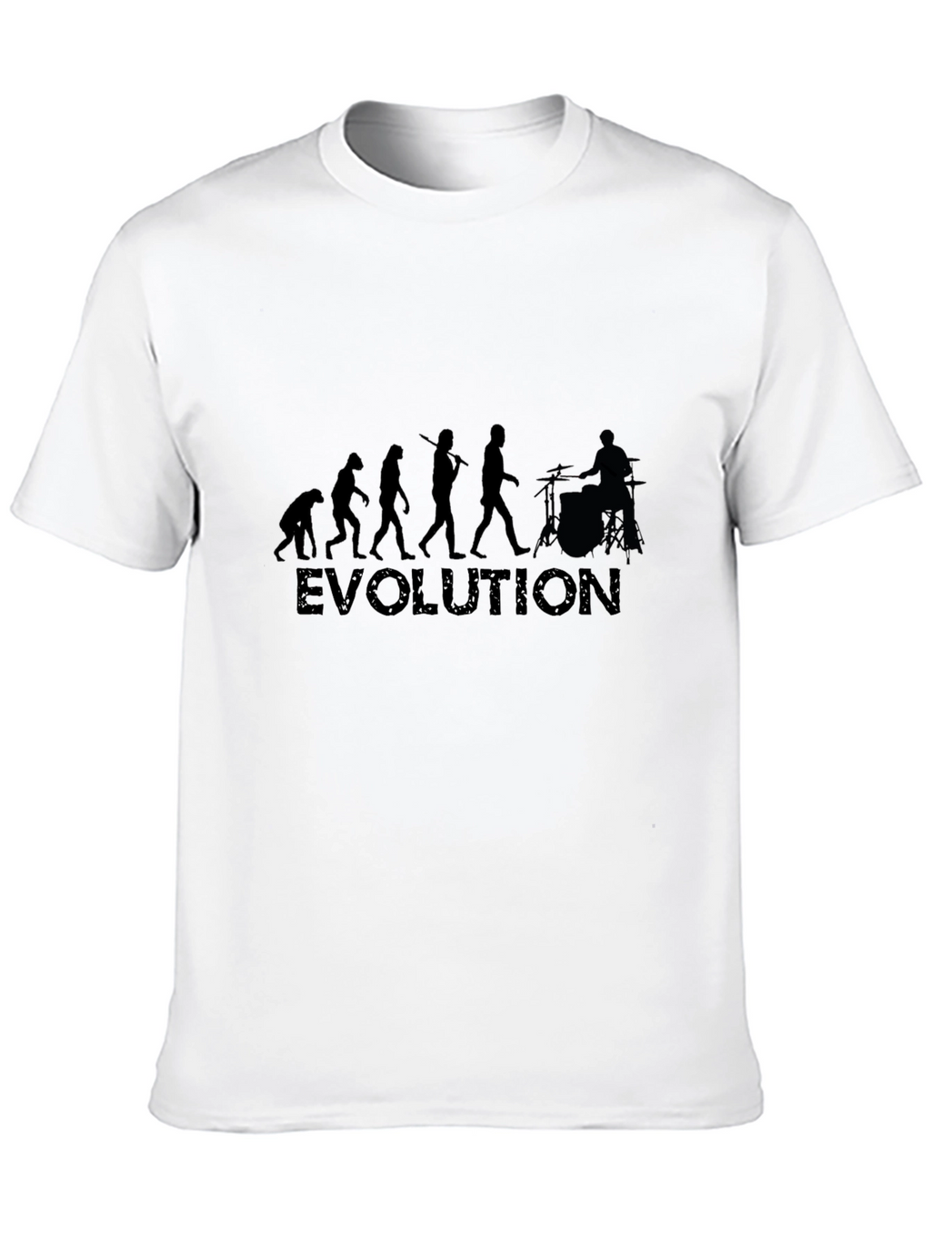 Evolution Drummer Tee - Black Cotton