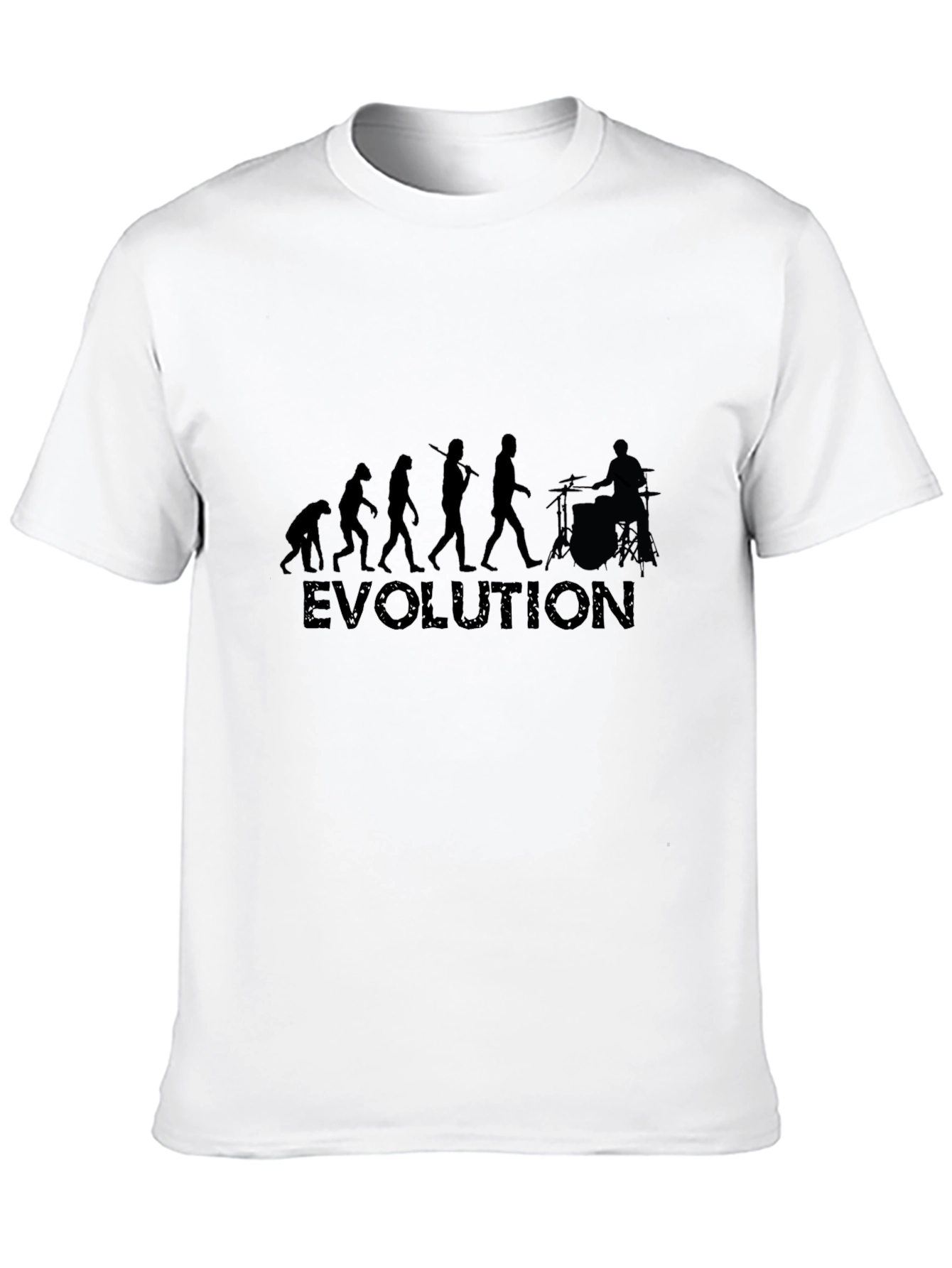 Evolution Drummer Tee - Black Cotton