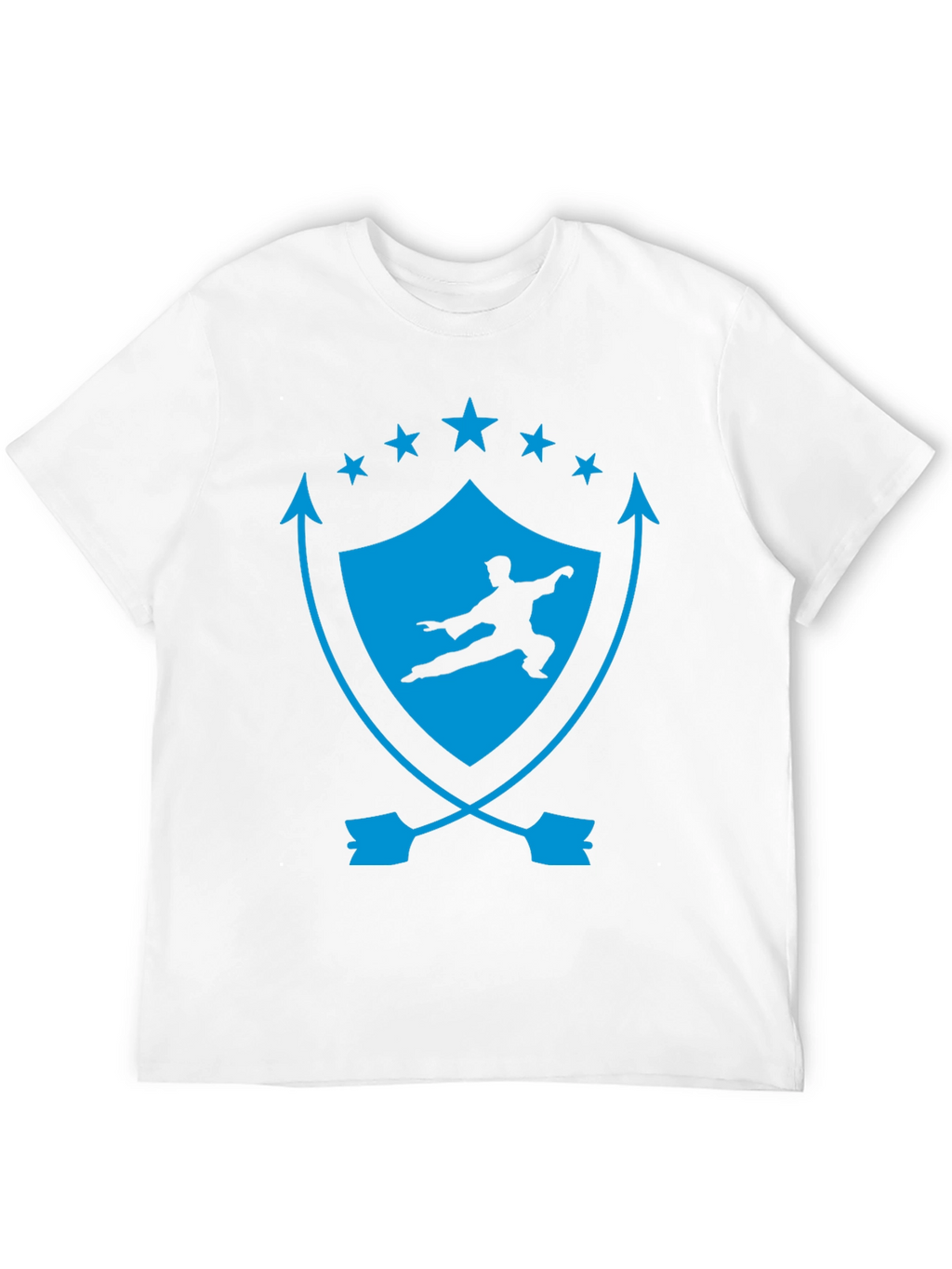 Martial Arts Graphic Tee - Shield & Stars Design