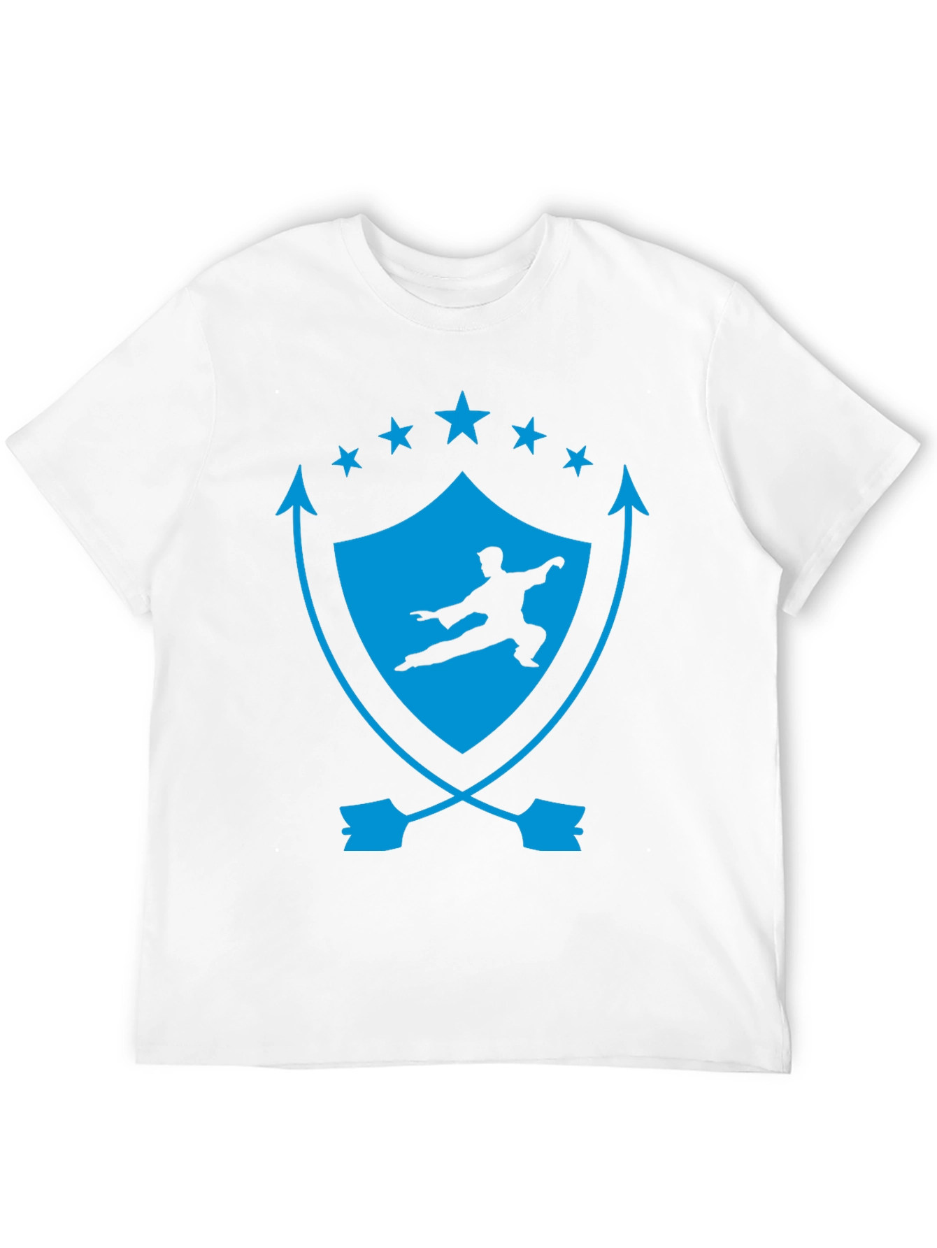 Martial Arts Graphic Tee - Shield & Stars Design