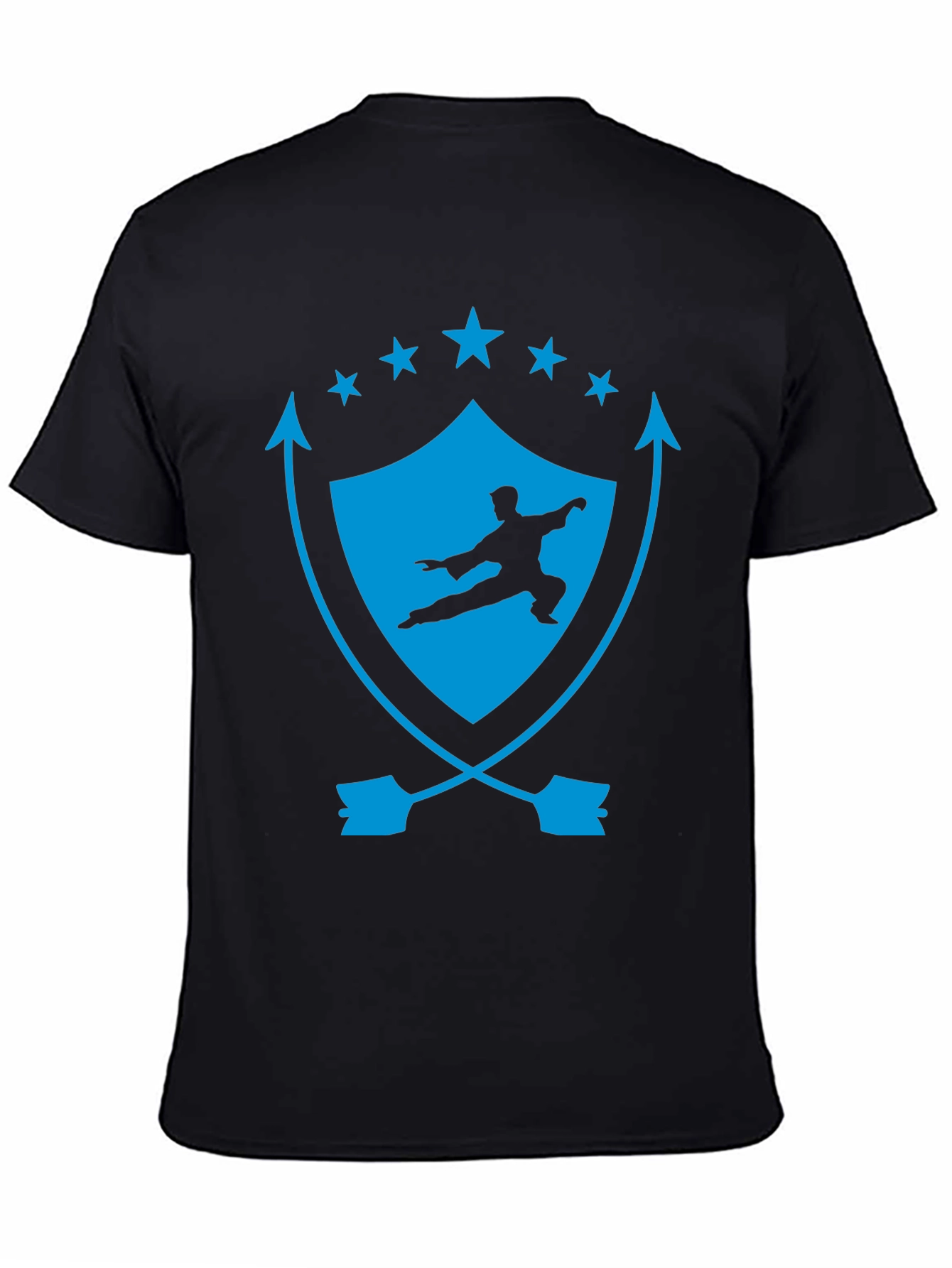 Martial Arts Graphic Tee - Shield & Stars Design