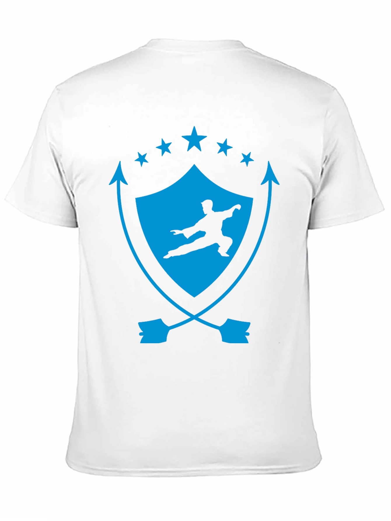 Martial Arts Graphic Tee - Shield & Stars Design