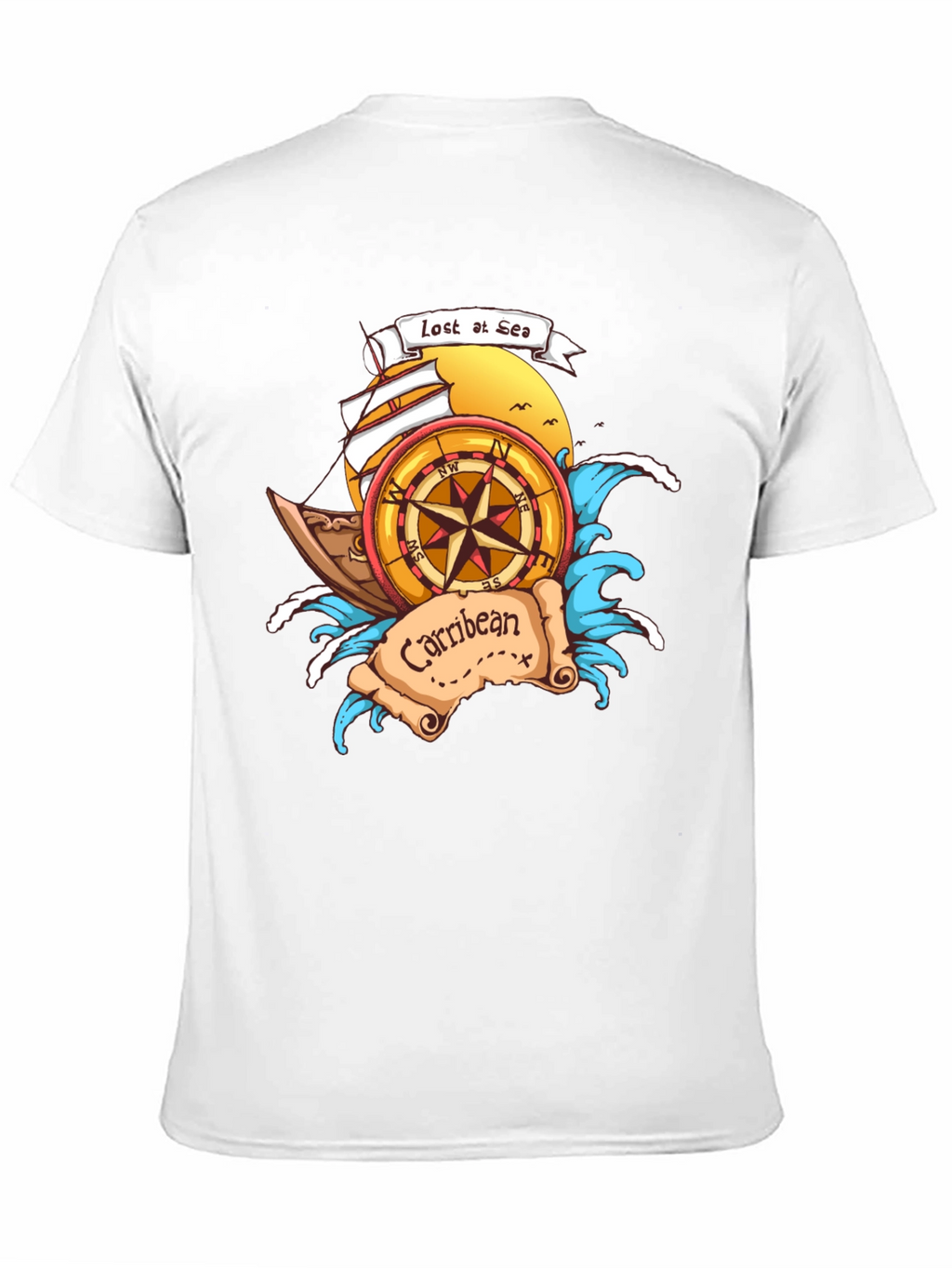Lost at Sea Caribbean T-Shirt