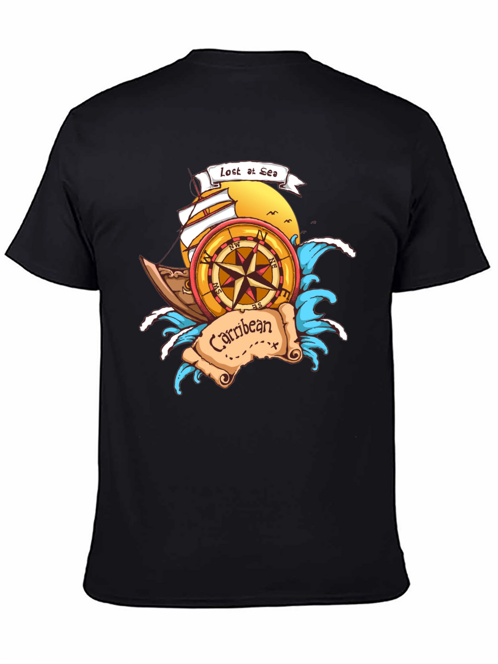Lost at Sea Caribbean T-Shirt