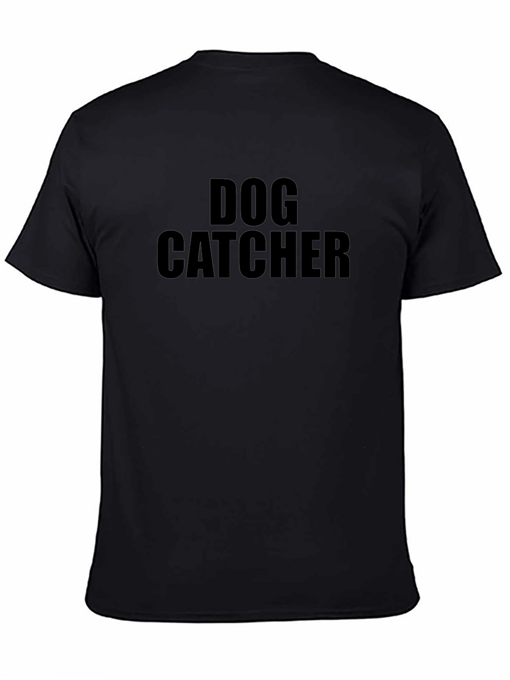 Dog Catcher Graphic Tee - Classic Black Cotton T-Shirt