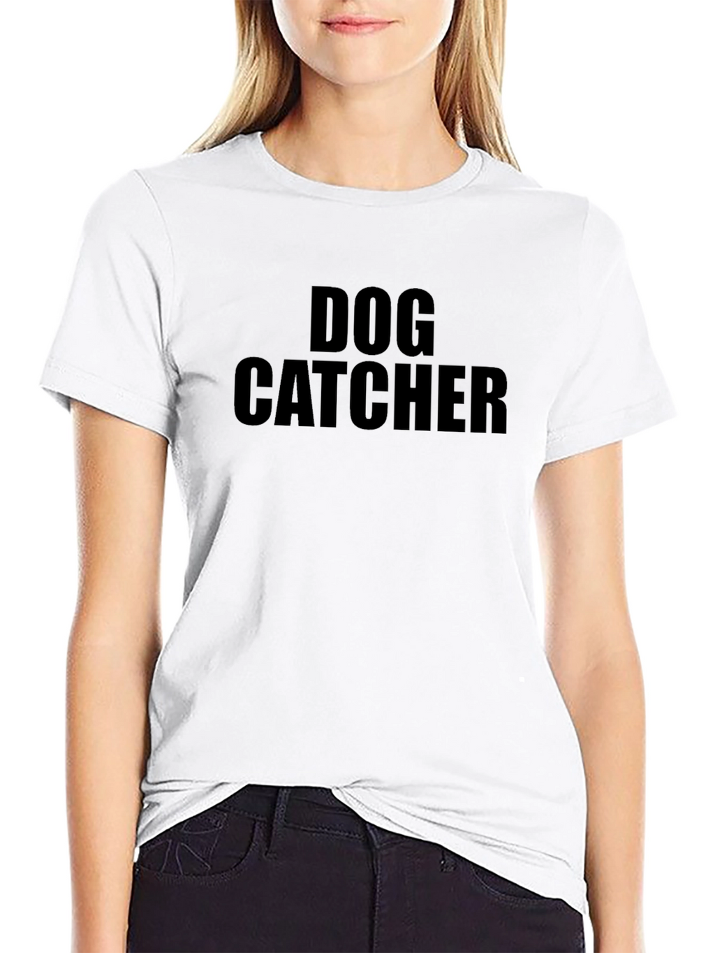 Dog Catcher Graphic Tee - Classic Black Cotton T-Shirt