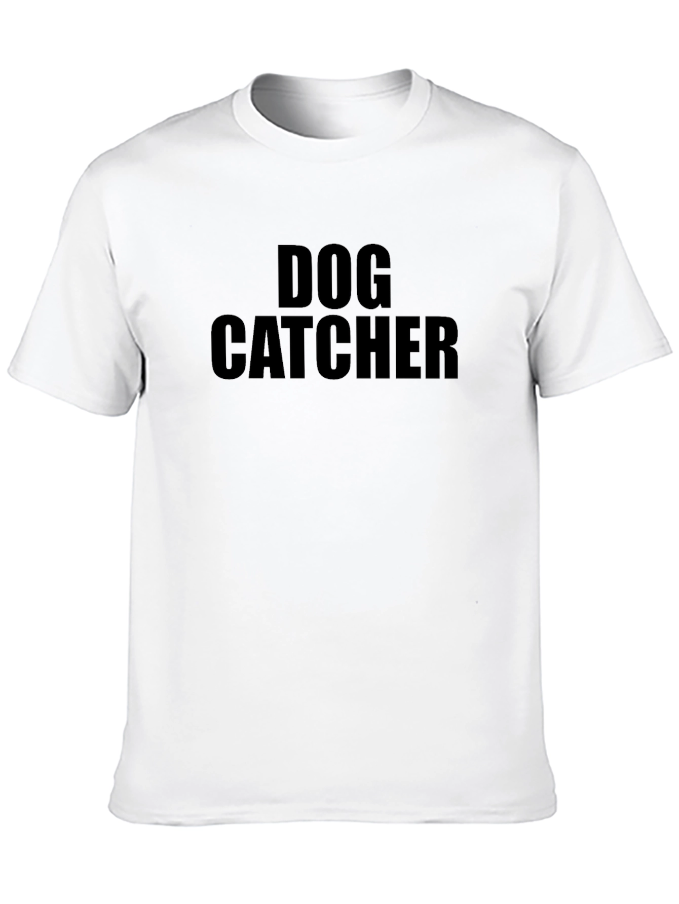 Dog Catcher Graphic Tee - Classic Black Cotton T-Shirt